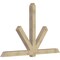 Ekena Millwork Kennewick Rough Sawn Timber Gable Bracket, Douglas Fir, 108"W x 68"H x 6"D x 6"F, 15/12 Pitch GBW108X68X0606KEN00RDF - alternate 3